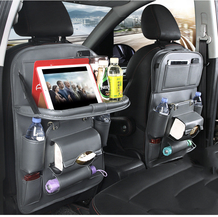 Auto Essentials: Foldable Car Seat Organizer & Travel Table