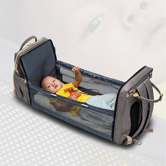 New Mommy Bed Backpack: USB Charging & Multi-function Design Unveiled