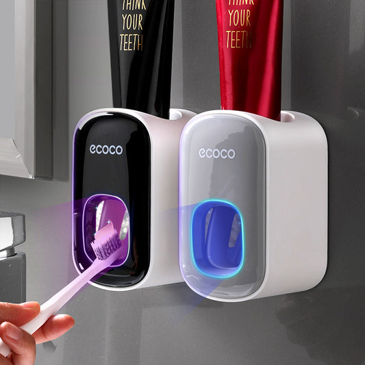 Streamline Your Routine: Wall-Mounted Automatic Toothpaste Dispenser!
