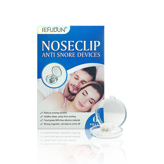 Silicone Magnetic Anti Snore StopSnoring Nose Clip Sleep Tray SleepingAid Apnea Guard Night Device